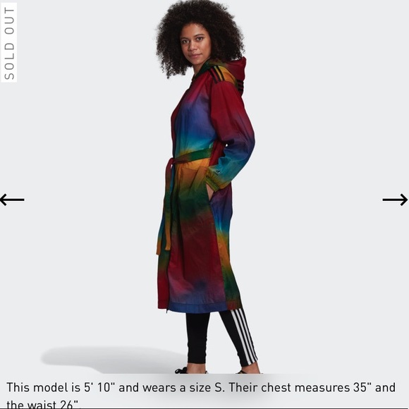Multicolor Paolina  Russo Coat by Adidas - Picture 3 of 10
